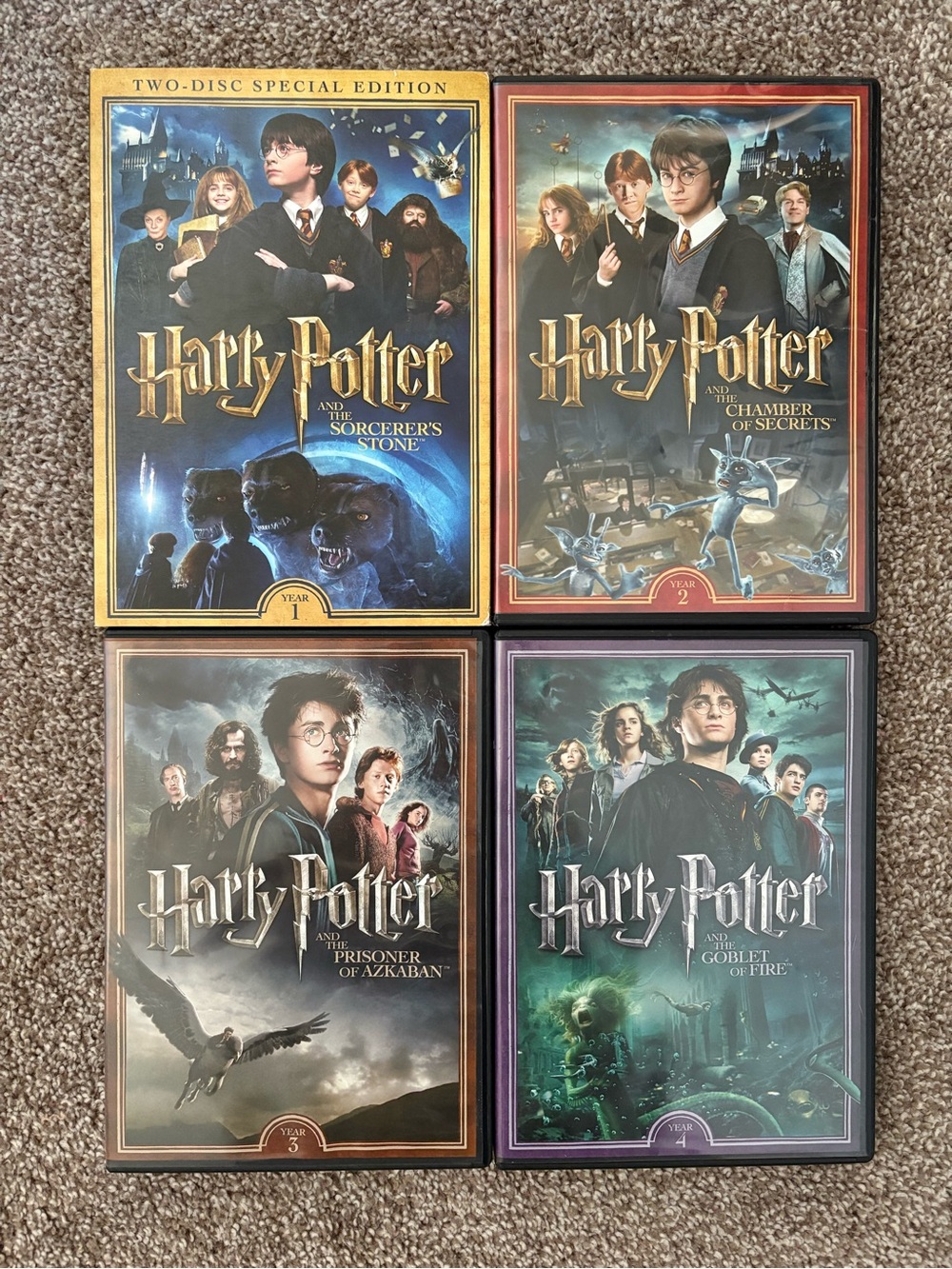Harry Potter 2-Disc Special Edition Years 1-4 DVDs